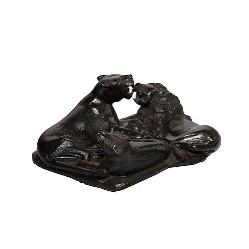 Resting Lions Statue